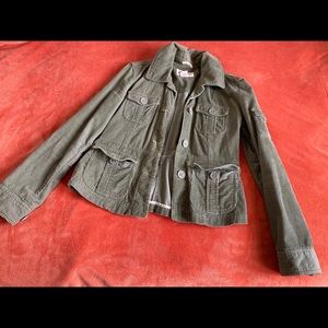Green corduroy jacket